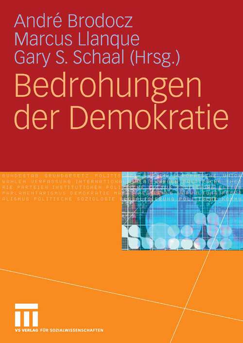 Book cover of Bedrohungen der Demokratie (2009)