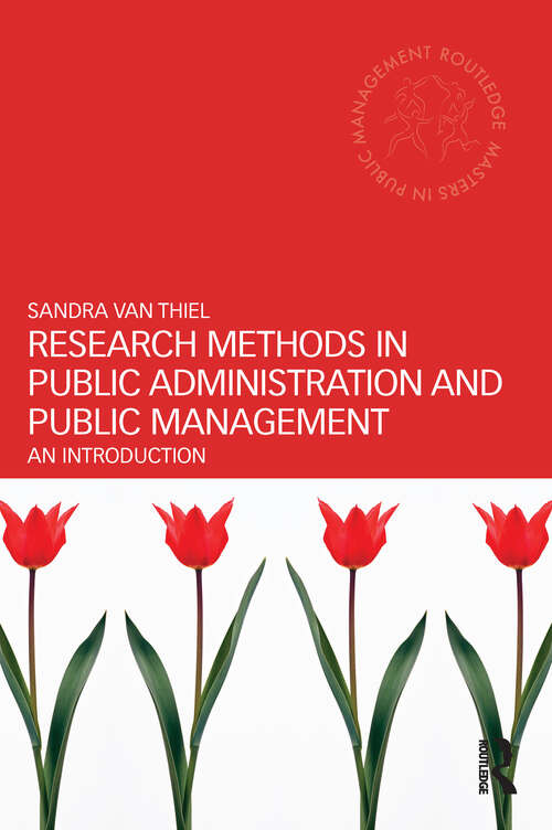 Book cover of Research Methods in Public Administration and Public Management: An Introduction