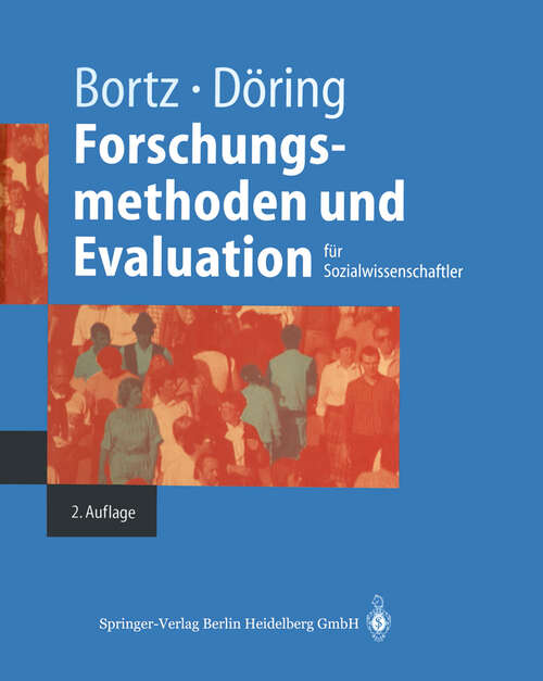 Book cover of Forschungsmethoden und Evaluation (2. Aufl. 1995) (Springer-Lehrbuch)