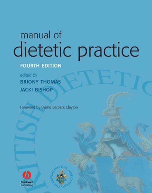 Book cover of Manual of Dietetic Practice (4)