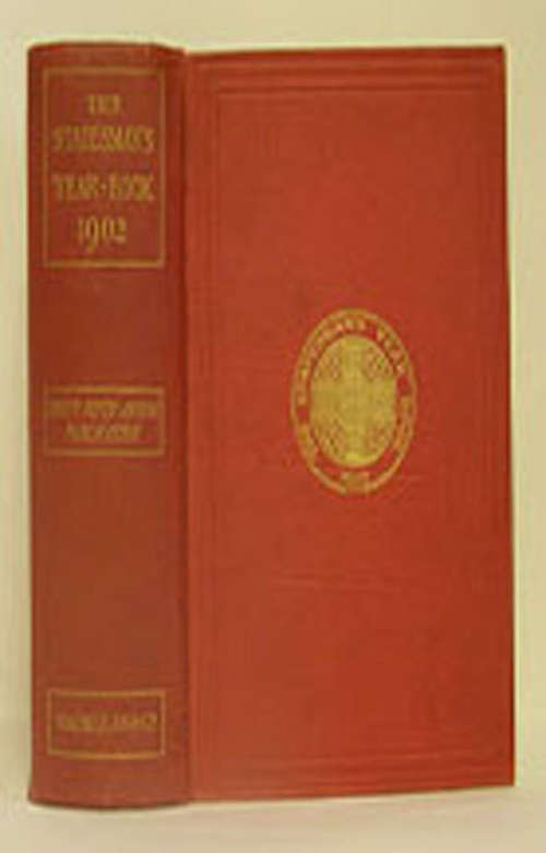 Book cover of The Statesman's Year-Book (39th ed. 1902) (The Statesman's Yearbook)