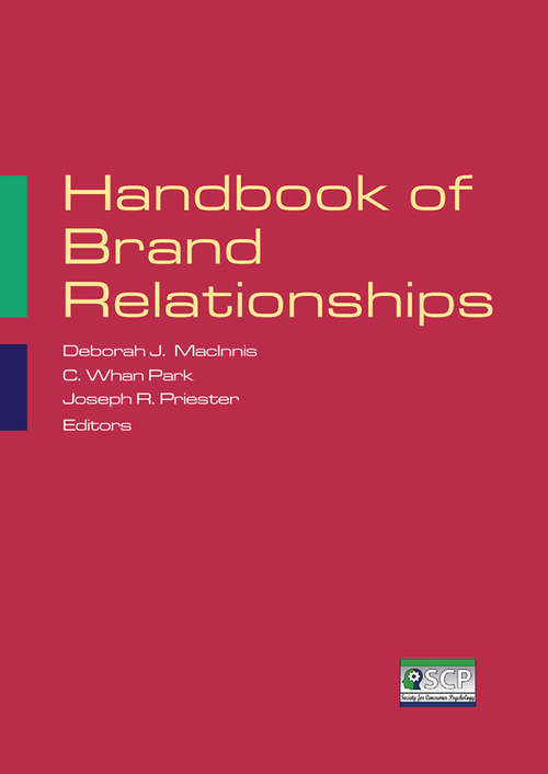 Book cover of Handbook of Brand Relationships