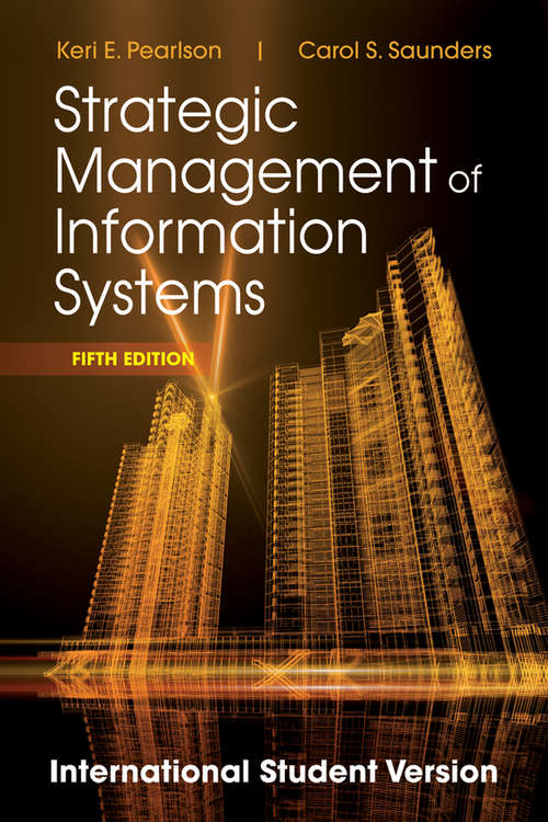 Book cover of Strategic Management of Information Systems