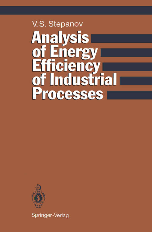 Book cover of Analysis of Energy Efficiency of Industrial Processes (1993)