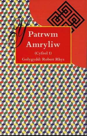 Book cover of Y Patrwm Amryliw: Cyfrol 1