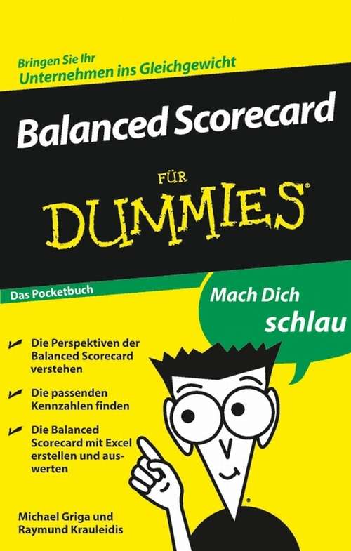Book cover of Balanced Scorecard für Dummies (Das Pocketbuch) (Für Dummies)