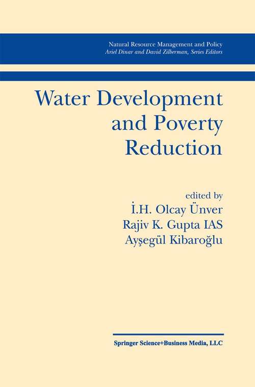 Book cover of Water Development and Poverty Reduction (2003) (Natural Resource Management and Policy #25)