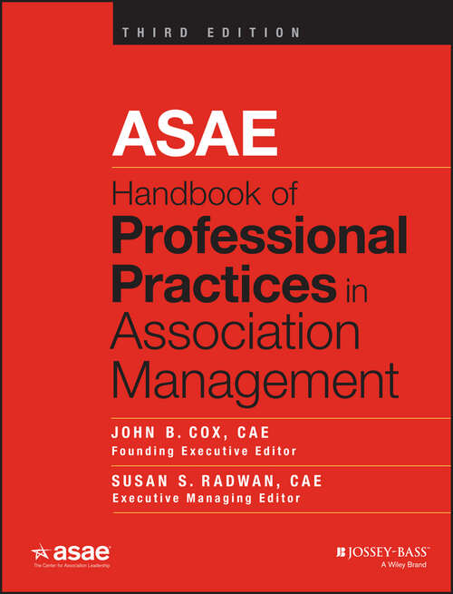 Book cover of ASAE Handbook of Professional Practices in Association Management (3)