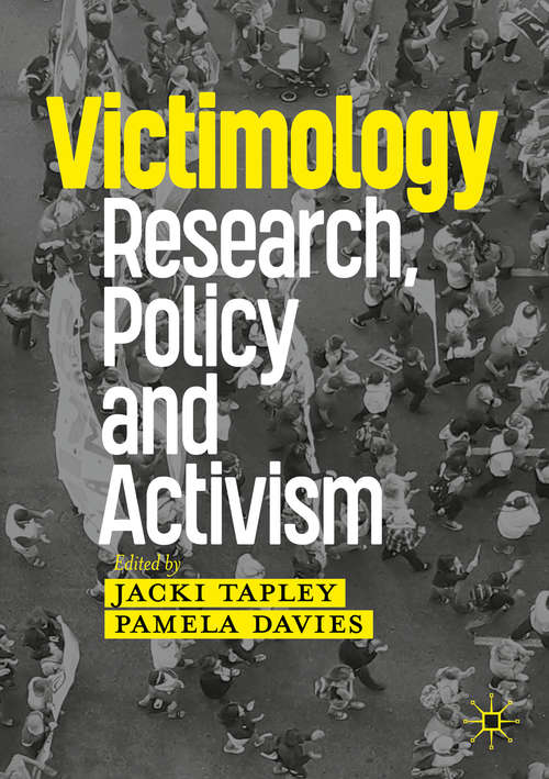 Book cover of Victimology: Research, Policy and Activism (1st ed. 2020)