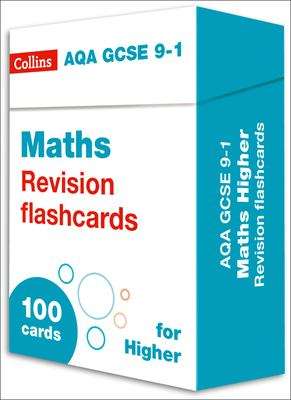 Book cover of New AQA GCSE 9-1 Maths Higher Revision Flashcards (PDF)
