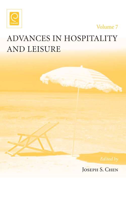 Book cover of Advances in Hospitality and Leisure (Advances in Hospitality and Leisure #7)