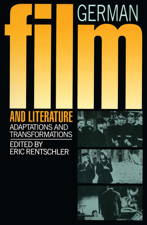Book cover of German Film & Literature