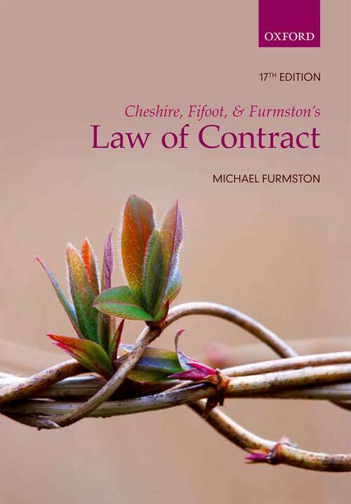Book cover of Cheshire, Fifoot, and Furmston's Law of Contract