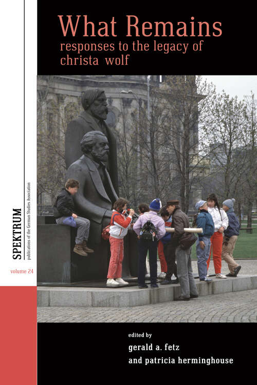 Book cover of What Remains: Responses to the Legacy of Christa Wolf (Spektrum: Publications of the German Studies Association #24)