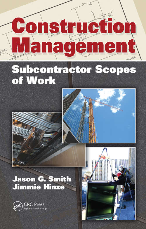 Book cover of Construction Management: Subcontractor Scopes of Work