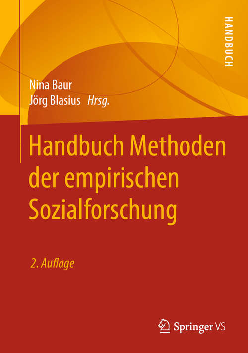 Book cover of Handbuch Methoden der empirischen Sozialforschung (2. Aufl. 2019)