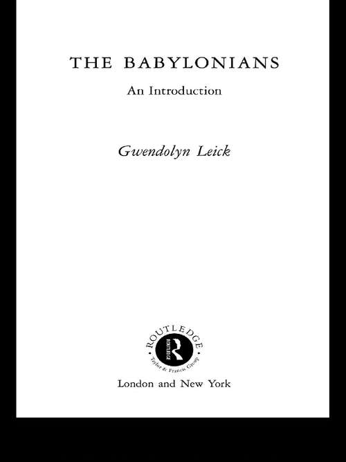 Book cover of The Babylonians: An Introduction (Peoples of the Ancient World)