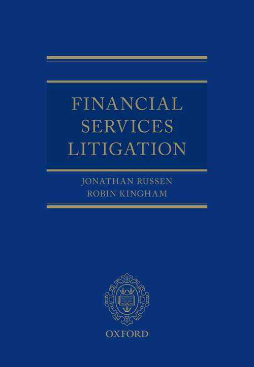 Book cover of Financial Services Litigation