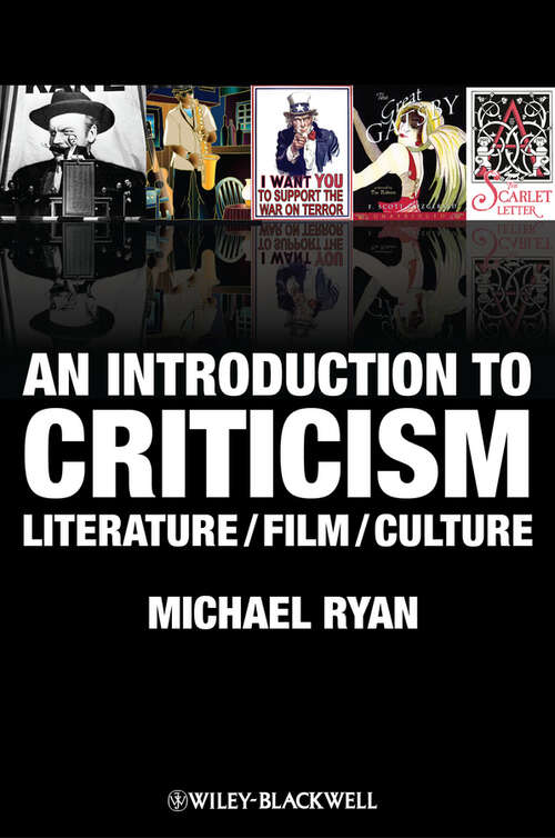Book cover of An Introduction to Criticism: Literature - Film - Culture (Coursesmart Ser.)