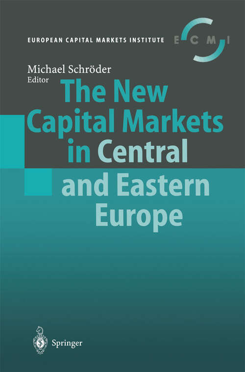 Book cover of The New Capital Markets in Central and Eastern Europe (2001)