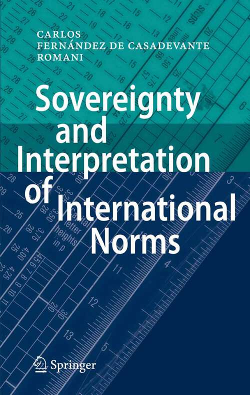 Book cover of Sovereignty and Interpretation of International Norms (2007)