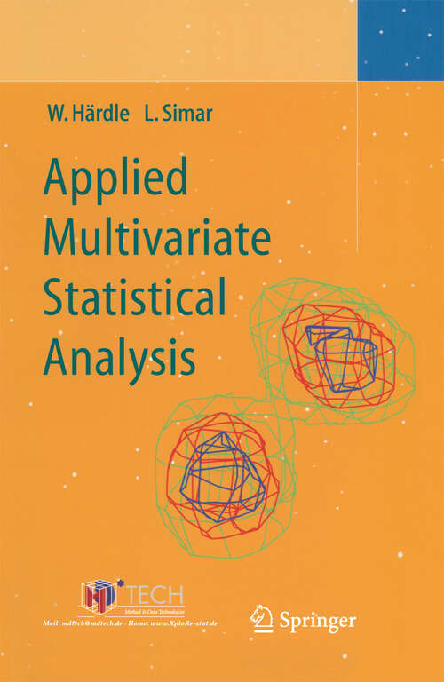 Book cover of Applied Multivariate Statistical Analysis (2003)