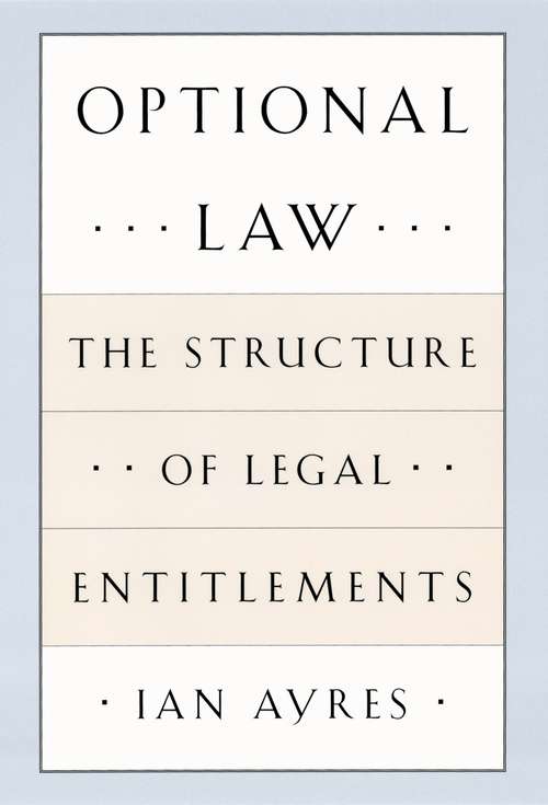 Book cover of Optional Law: The Structure of Legal Entitlements