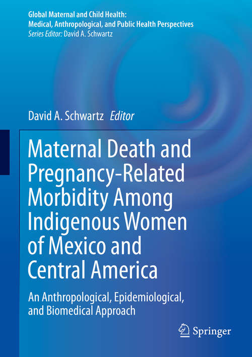 Book cover of Maternal Death and Pregnancy-Related Morbidity Among Indigenous Women of Mexico and Central America: An Anthropological, Epidemiological, and Biomedical Approach (Global Maternal and Child Health)