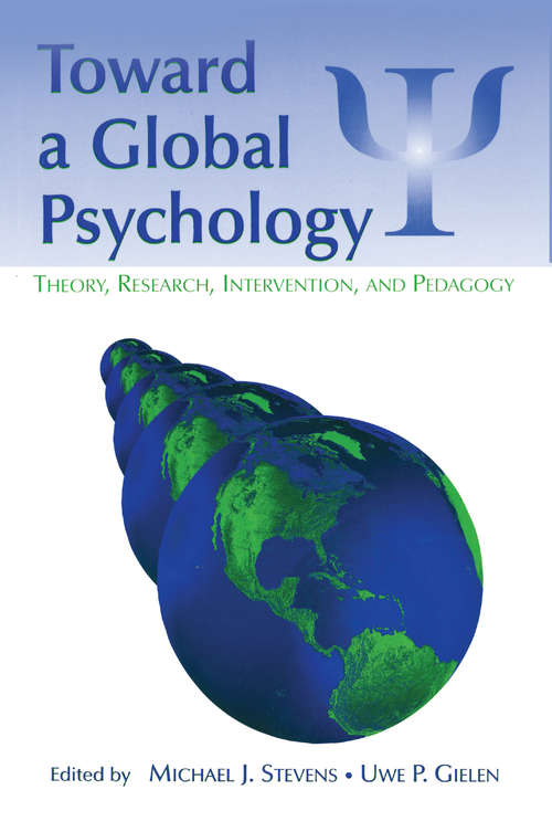 Book cover of Toward a Global Psychology: Theory, Research, Intervention, and Pedagogy