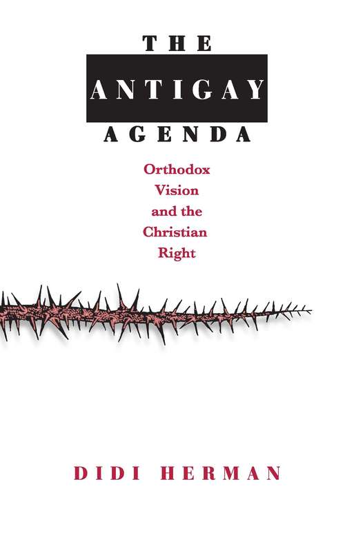 Book cover of The Antigay Agenda: Orthodox Vision and the Christian Right