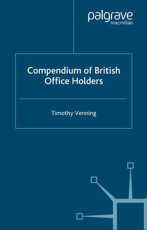 Book cover of Compendium of British Office Holders (2005)
