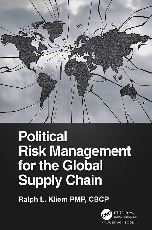 Book cover of Political Risk Management for the Global Supply Chain
