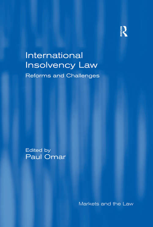 Book cover of International Insolvency Law: Reforms and Challenges