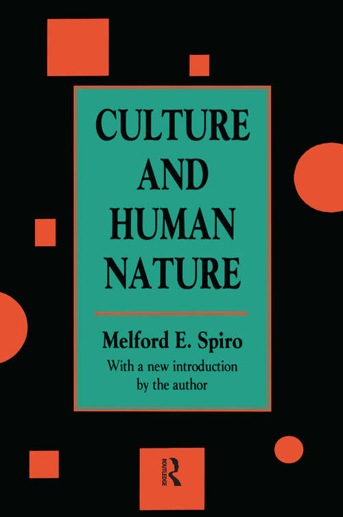 Book cover of Culture and Human Nature