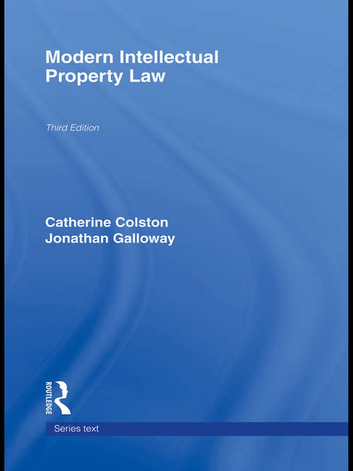 Book cover of Modern Intellectual Property Law