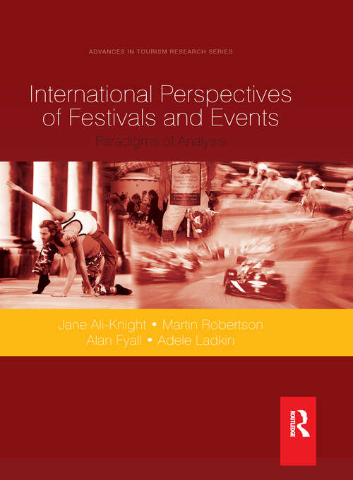 Book cover of International Perspectives of Festivals and Events: Paradigms Of Analysis