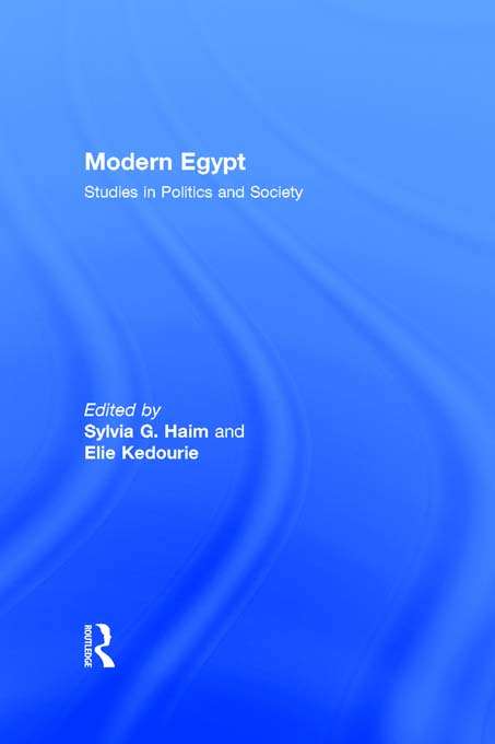 Book cover of Modern Egypt: Studies in Politics and Society