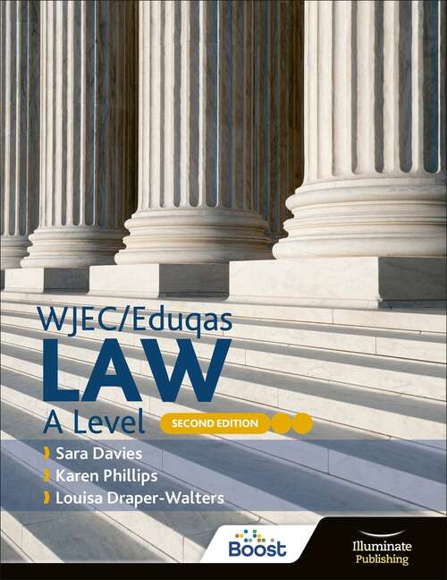 Book cover of WJEC/Eduqas Law A Level: Second Edition
