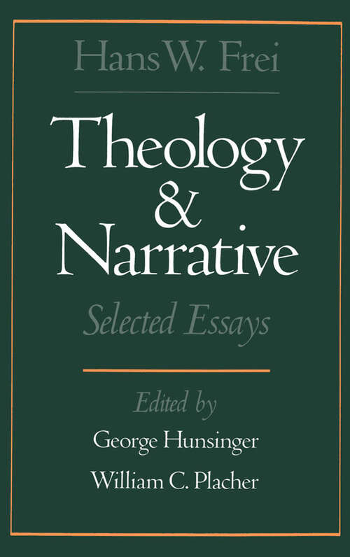 Book cover of Theology and Narrative: Selected Essays