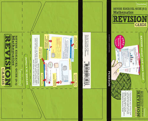 Book cover of Revise Edexcel GCSE (9-1) Mathematics Foundation Revision Flashcards (REVISE Edexcel GCSE Maths 2015)