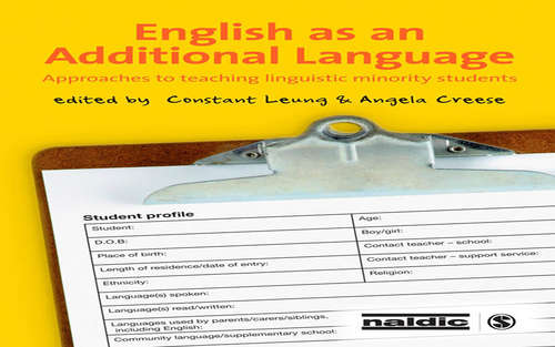 Book cover of English as an Additional Language: Approaches to Teaching Linguistic Minority Students