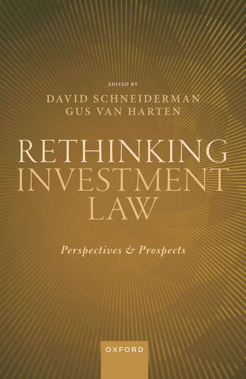 Book cover of Rethinking Investment Law