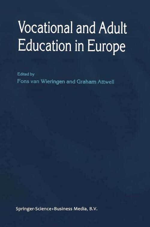 Book cover of Vocational and Adult Education in Europe (1999)