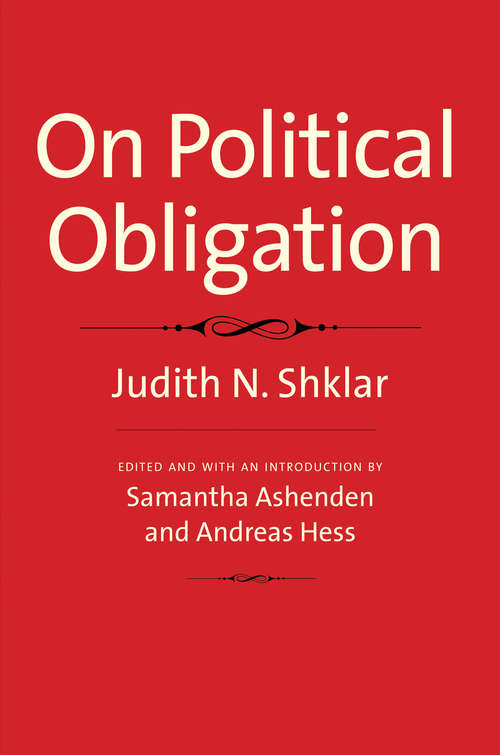 Book cover of On Political Obligation
