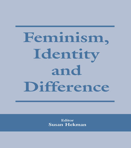 Book cover of Feminism, Identity and Difference