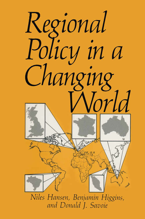 Book cover of Regional Policy in a Changing World (1990) (Environment, Development and Public Policy: Cities and Development)