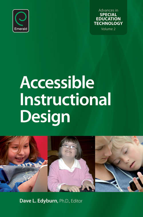 Book cover of Accessible Instructional Design (Advances in Special Education Technology #2)