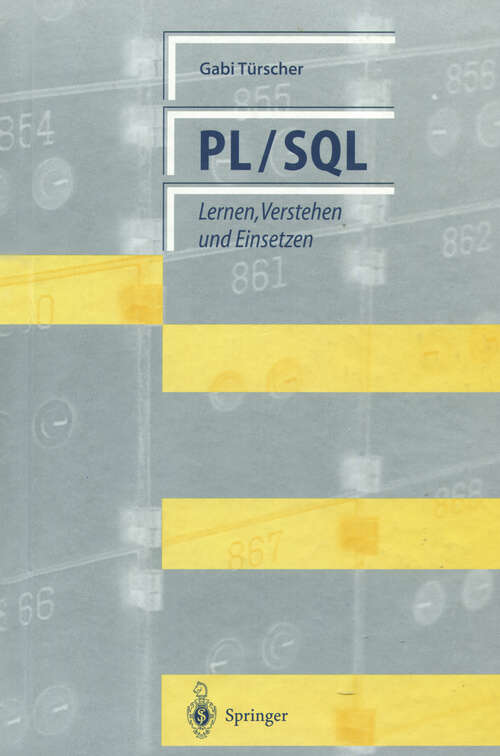 Book cover of PL/SQL: Lernen, Verstehen und Einsetzen (1997)