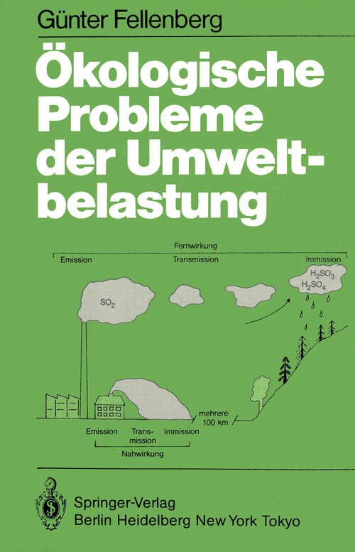 Book cover of Ökologische Probleme der Umweltbelastung (1985)