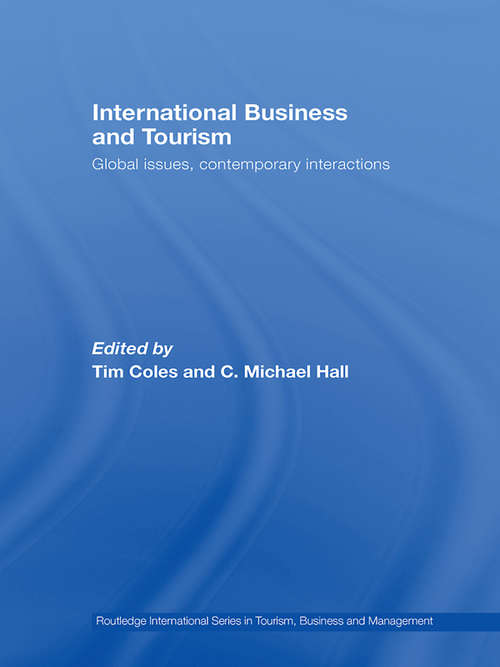 Book cover of International Business and Tourism: Global Issues, Contemporary Interactions
